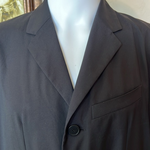 Balenciaga 2020 Signature Logo Overcoat Black sz42 - Picture 4 of 11